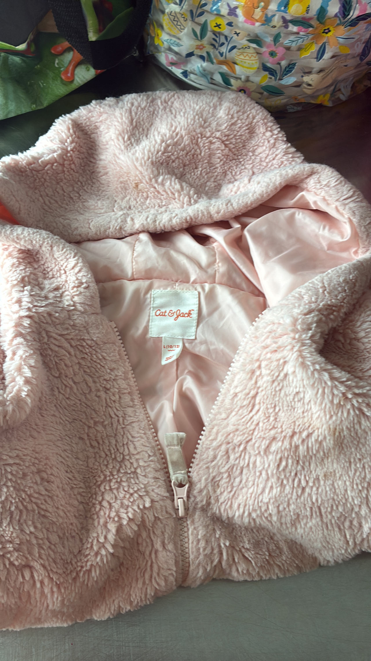 Cat & Jack Girls' Sherpa Zip-Up Hoodie