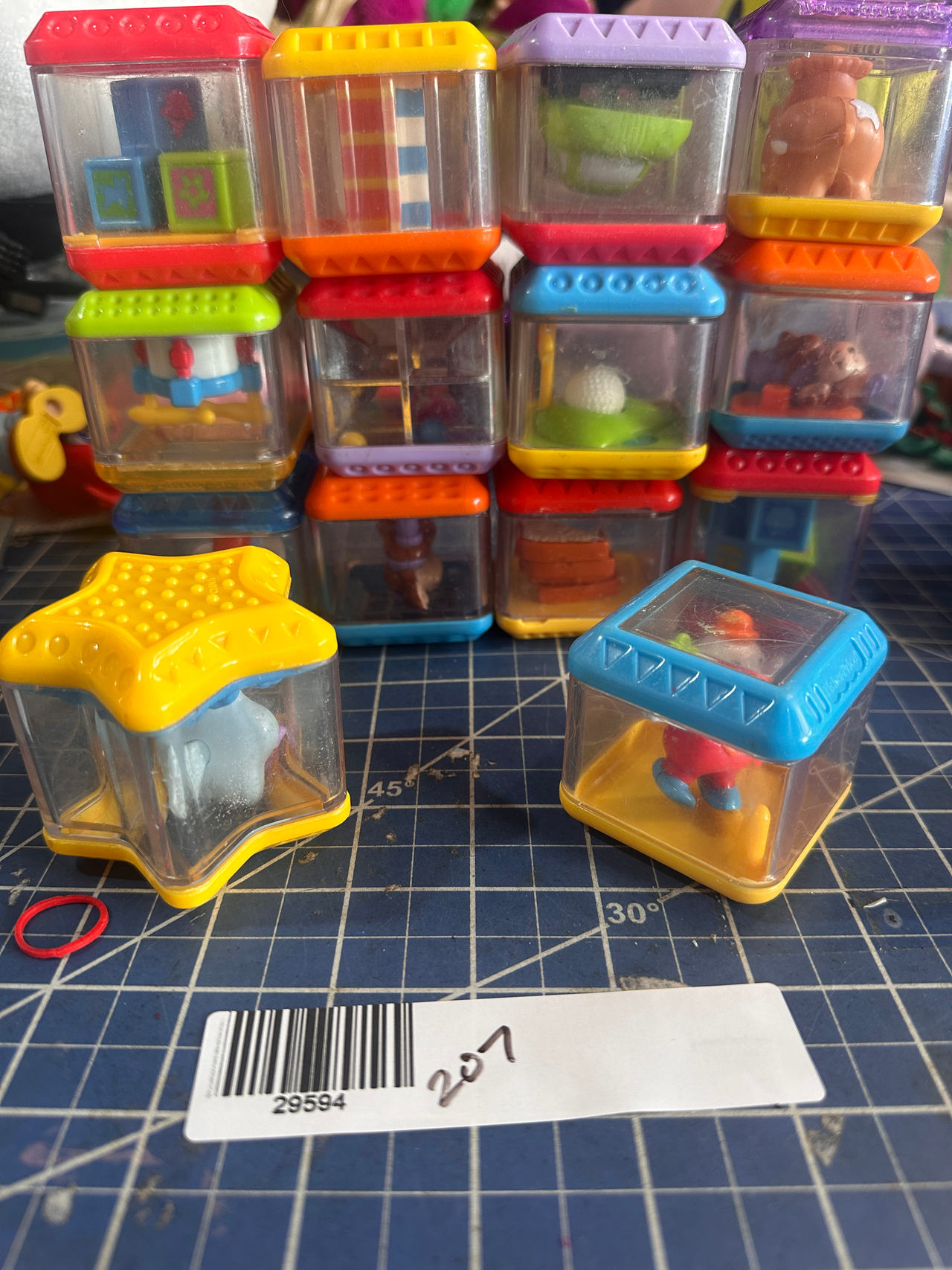 Fisher-Price Peek-a-Blocks Sensory Stacking Toys 14 pcs 207