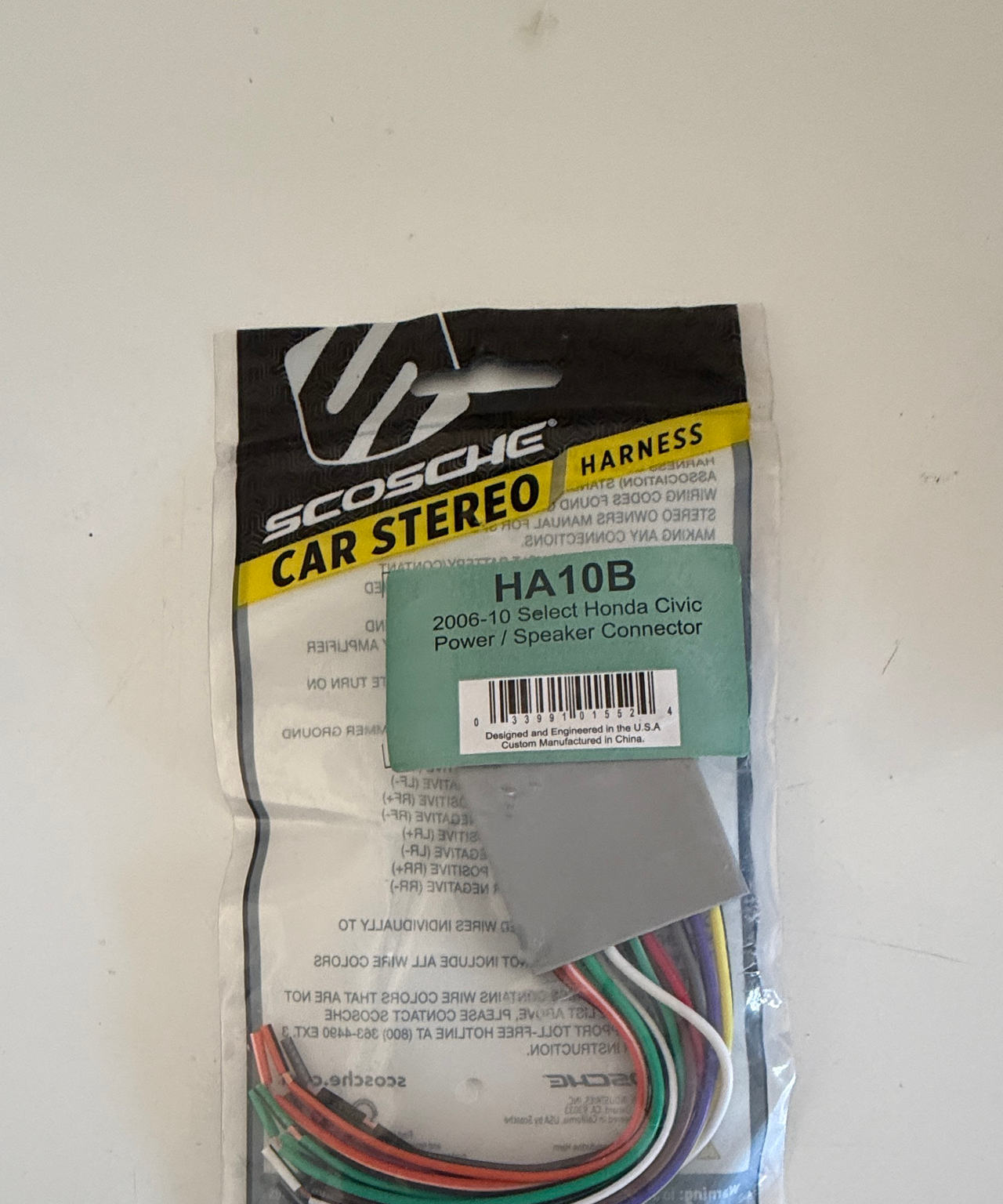 Scosche HA10B 2006-10 Select Honda Civic Power / Speaker Connector
