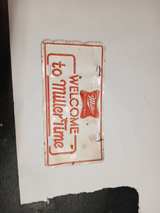 Vintage Miller High Life Welcome to Miller Time Metal Sign - Image 2