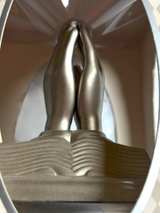 Praying Hands Desk Clock with Bible Base - Image 6