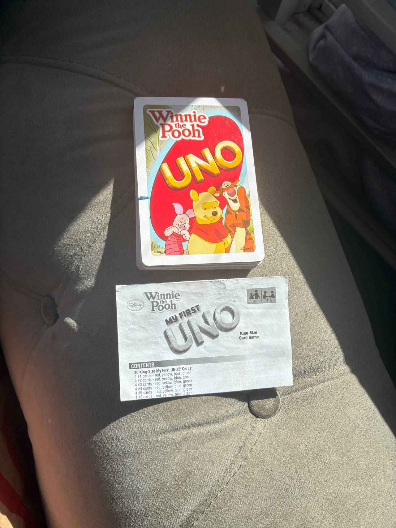 Disney Winnie the Pooh My First UNO King-Size Card Game