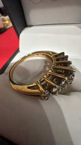 Gold Diamond Cluster Ring - Image 2