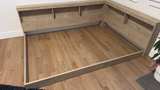 Full size junior bed frame with built-in shelves - Image 3
