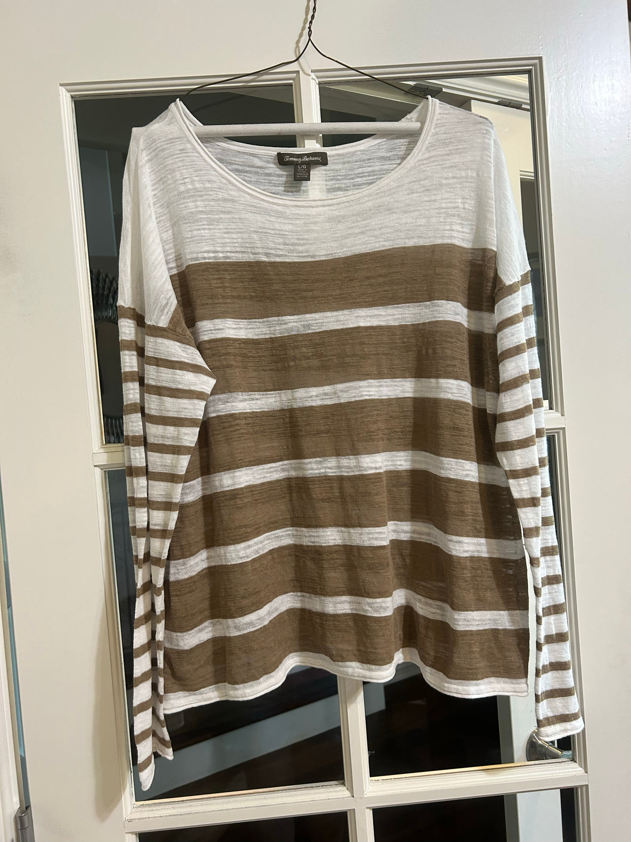 Tommy Bahama Women's Striped Long Sleeve Top