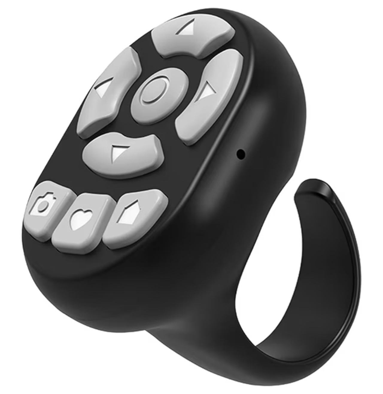 TikTok Scrolling Ring Microphone Remote Control,Fingertip Wireless Bluetooth