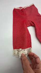 Baby Girl Red Polka Dot Lace Leggings size 12/14
Hole on seam in back as picture - Image 3