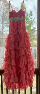 Ruffled Rhinestone Formal Gown - Image 3