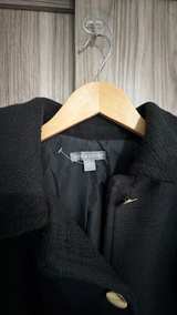 Jessica London Gold Button Black Dress Coat size 12 - Image 2