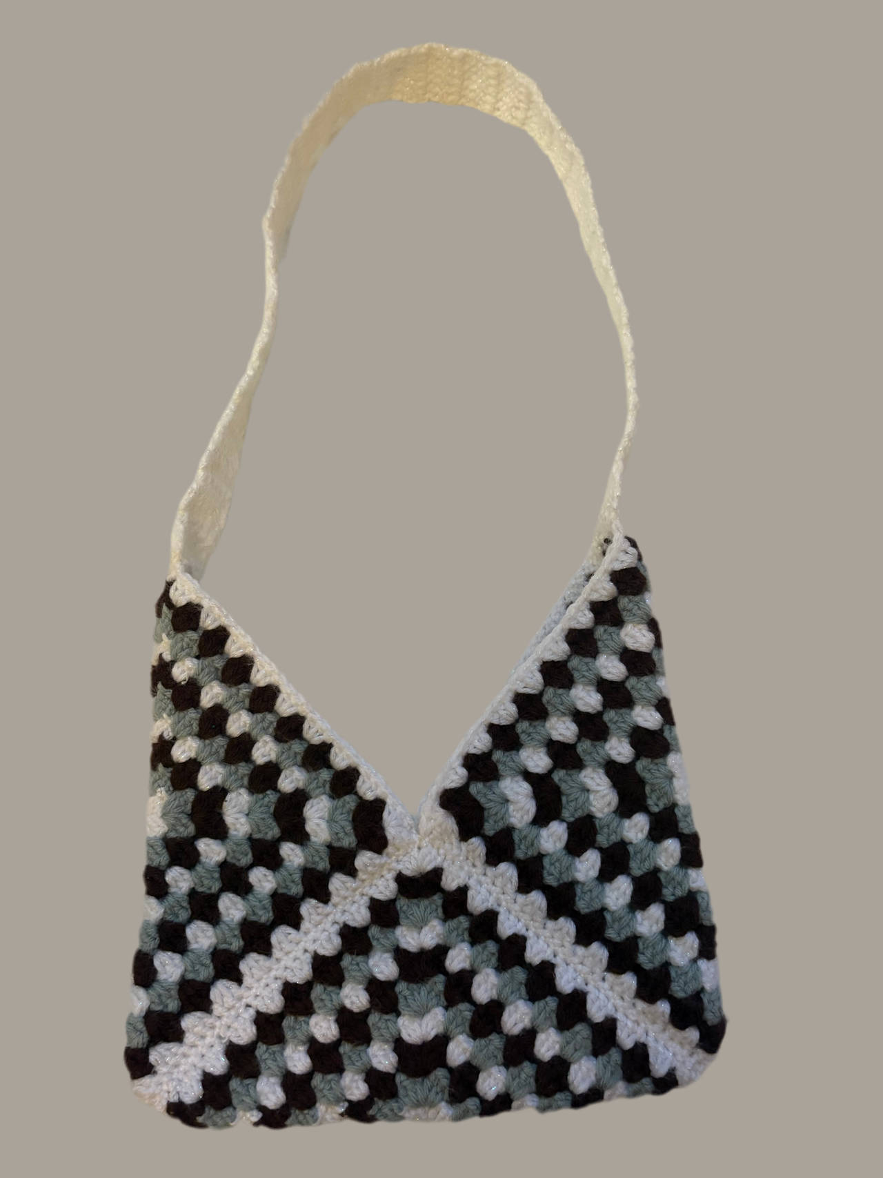 Crochet Granny Square Shoulder Bag