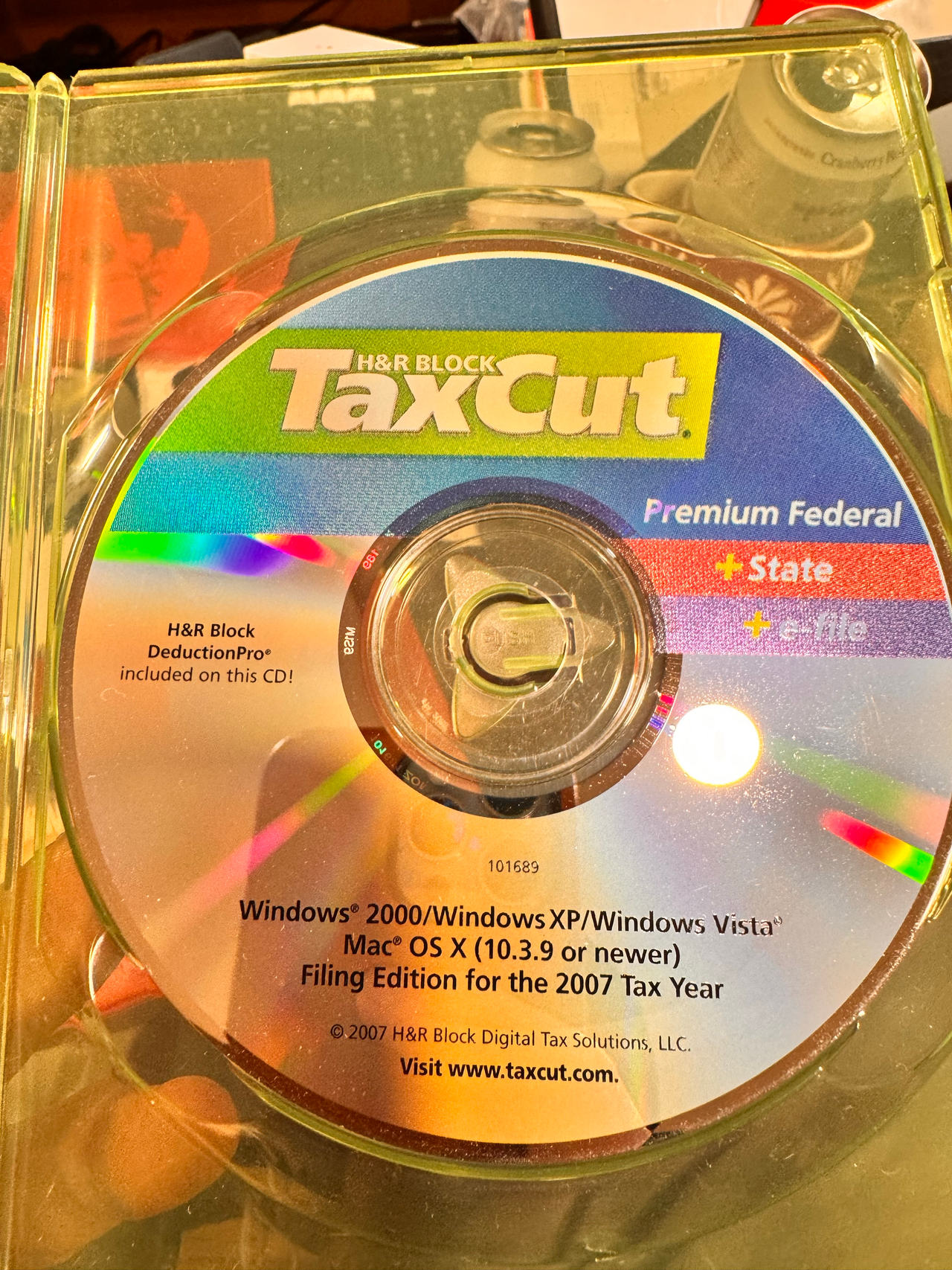 H&R Block TaxCut Premium Federal + State + efile 2007