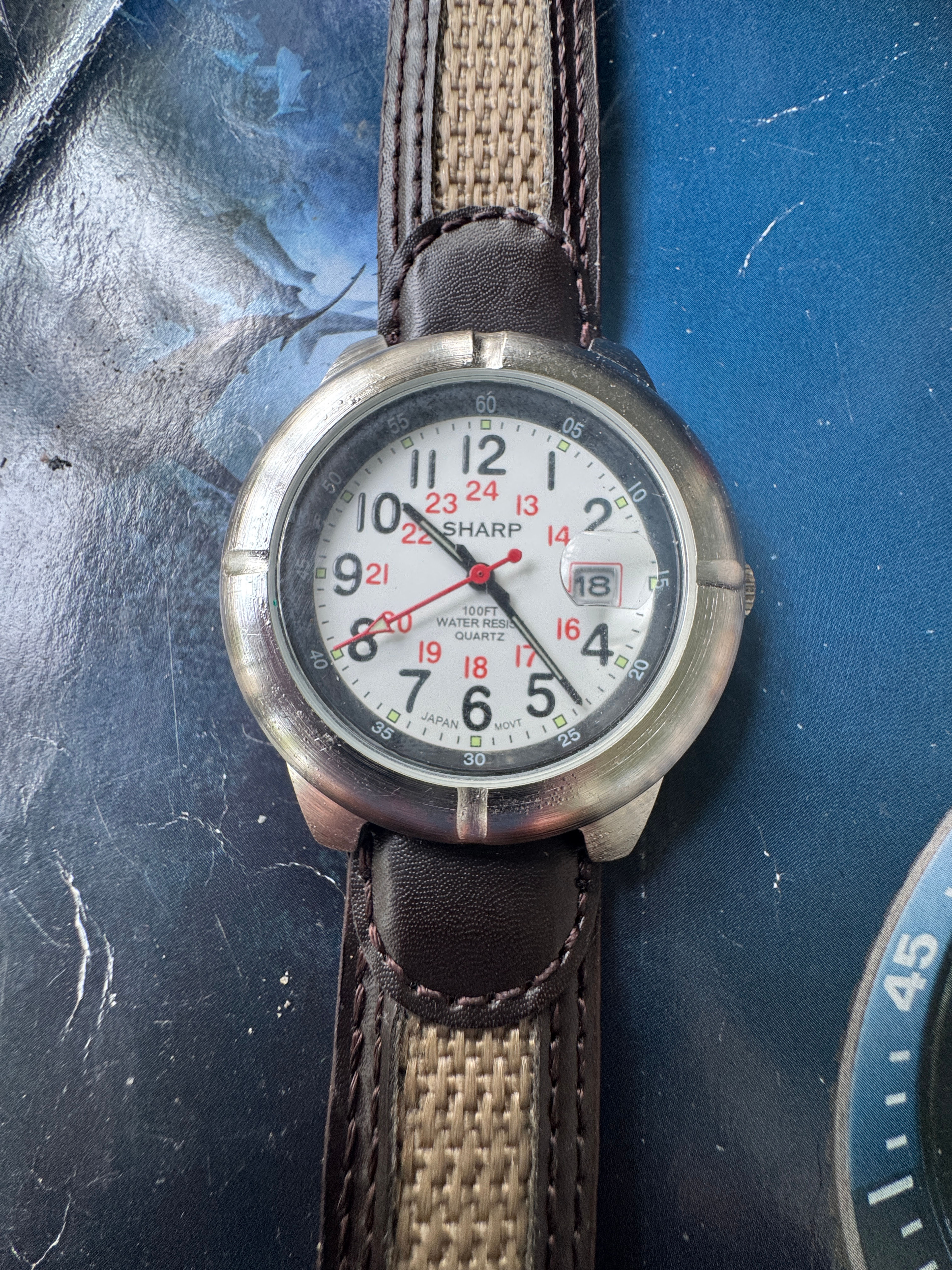 Sharp Quartz Analog Field Watch