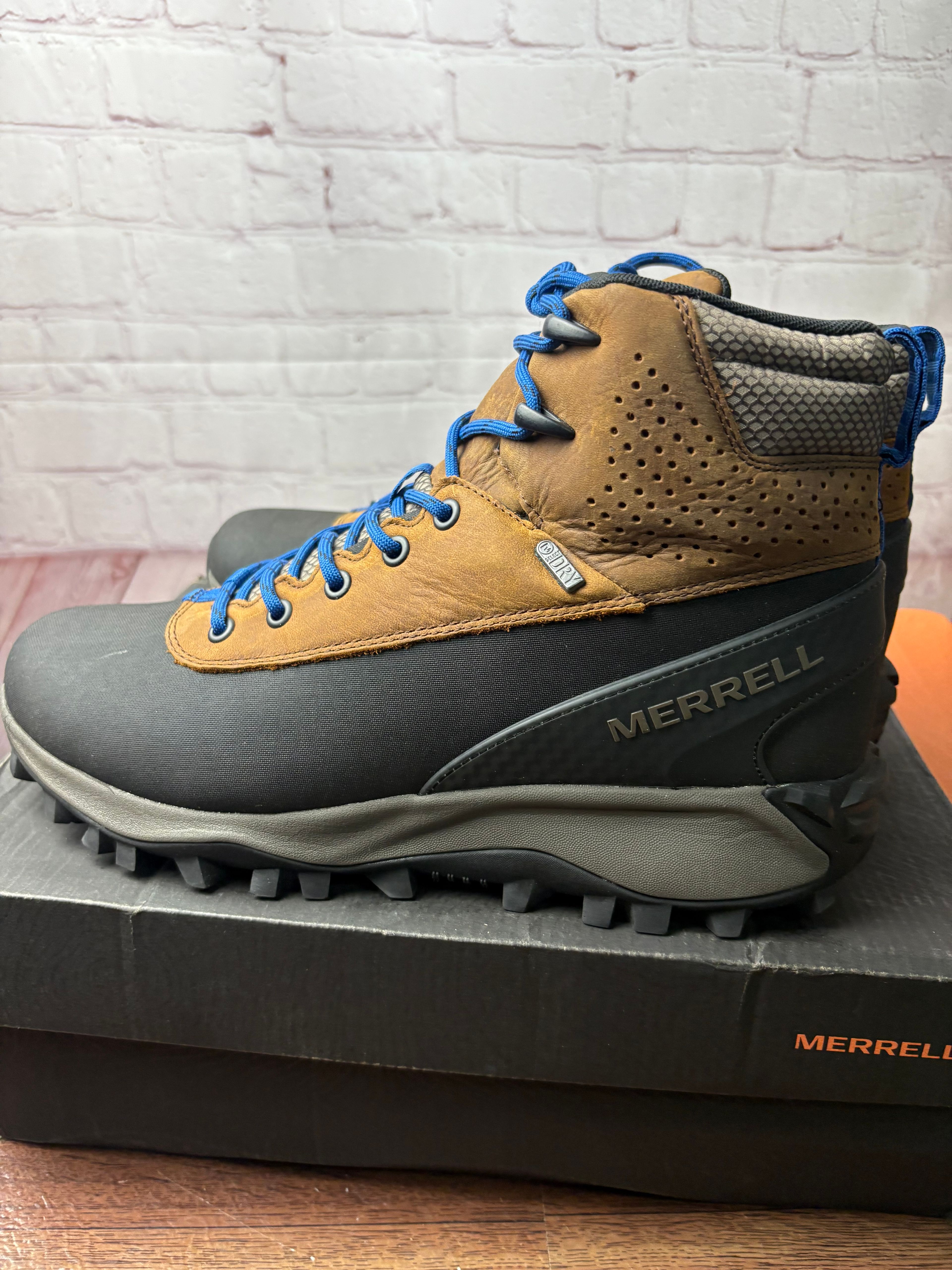 Merrell Thermo Kiruna Mid Shell Waterproof Men's Boot Tan size 10.5 - Image 4