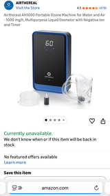 Airthereal AH1000 Ozone Water and Air Purifier - Image 5
