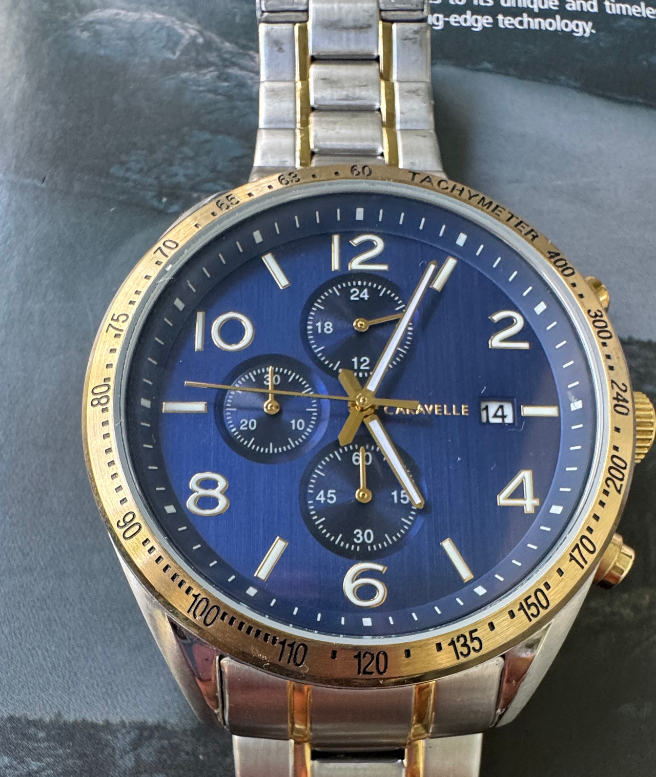 Caravelle by Bulova Men's Two-Tone Chronograph Watch