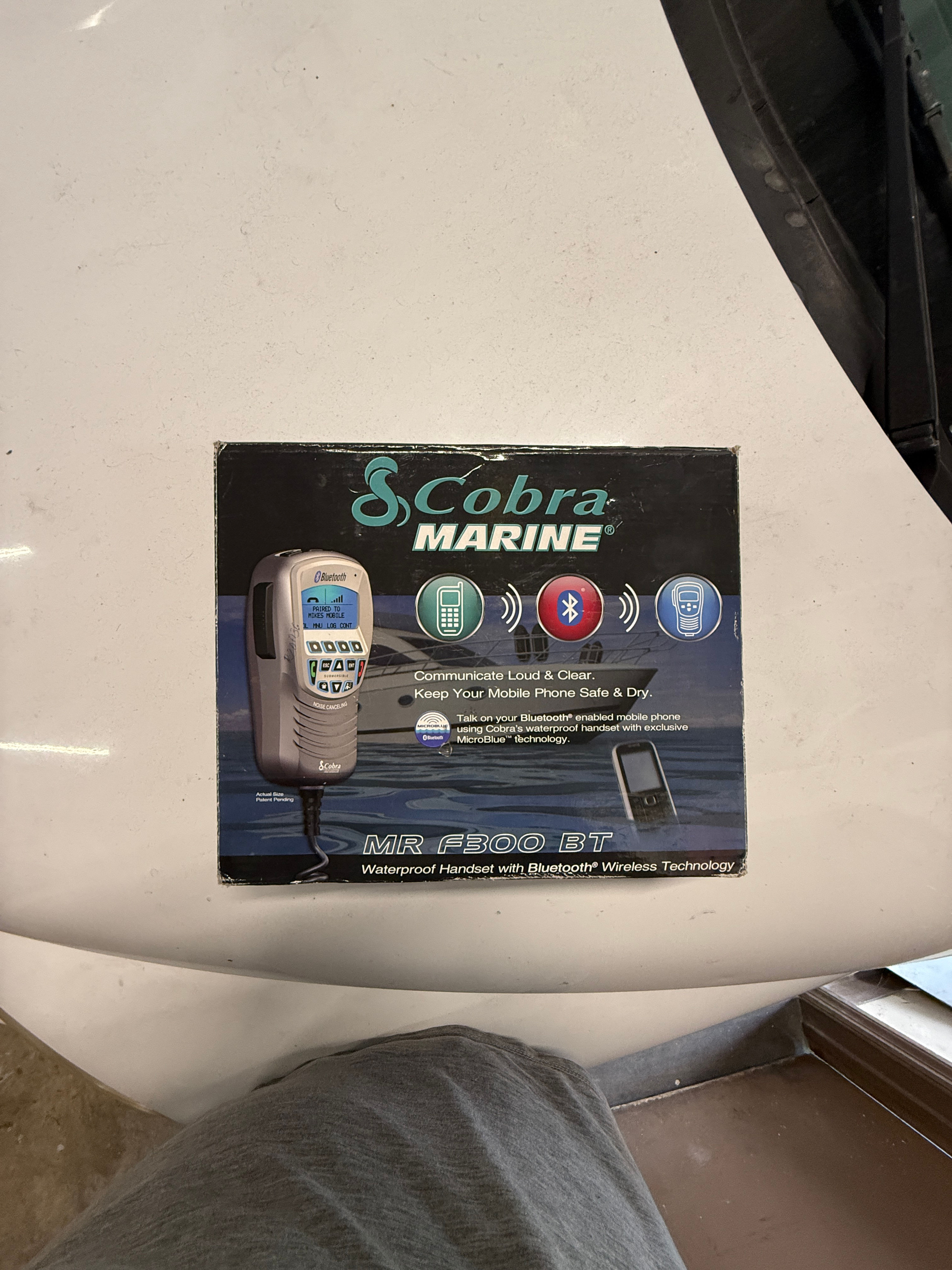 Cobra Marine MR F300 BT Waterproof Handset with Bluetooth