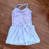 Girls' Size XL Sequin Ballet Dance Dress Lilac Purple  - Image 1