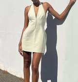 CAMILLA AND MARC - PETRA MINI DRESS - SIZE 8 - RPP $550 - PISTACHIO COLOUR

 - Image 1