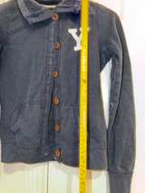 League Collegiate Wear Yale College Blue Medium Sweater Jacket - Image 5