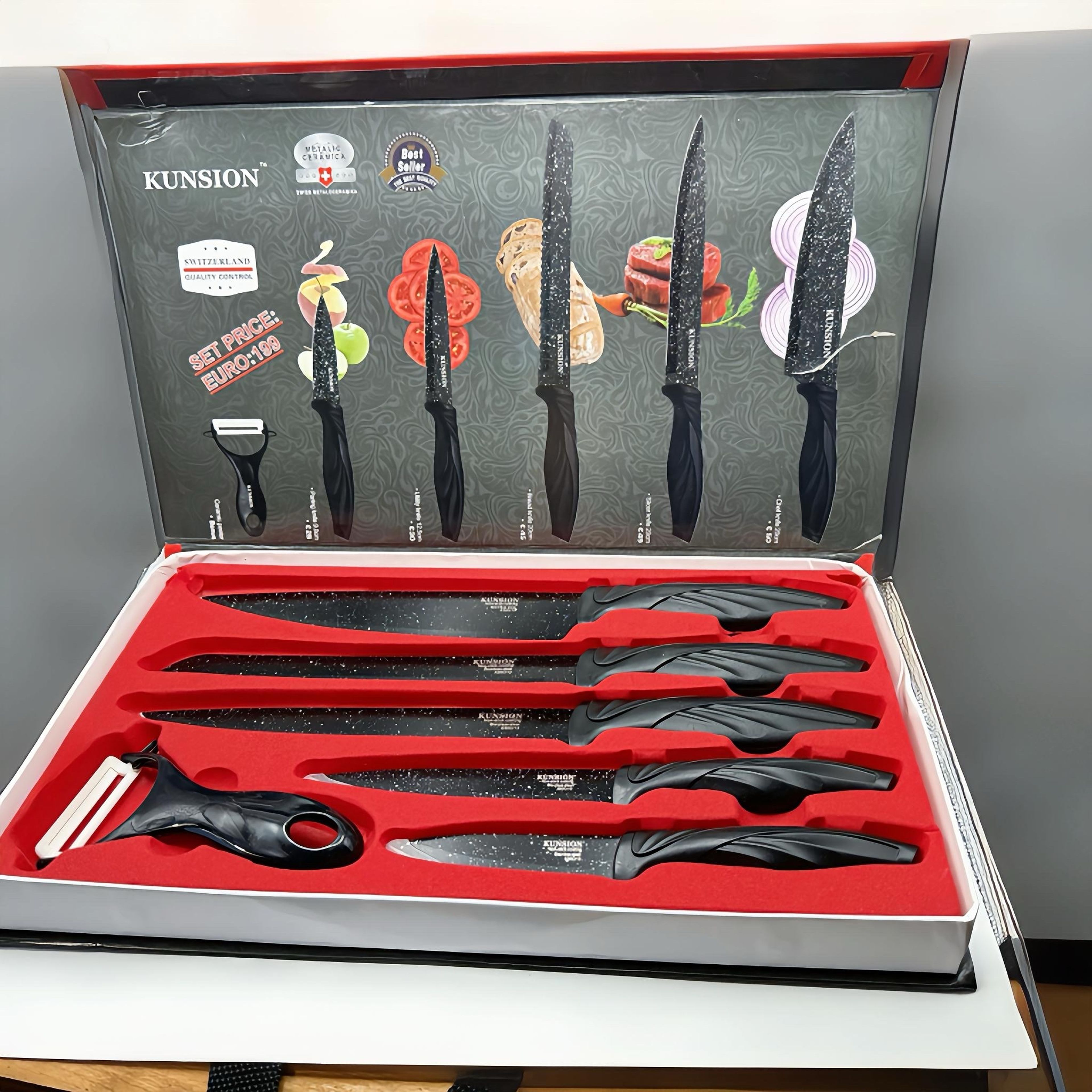 Kunsion 6-Piece Kitchen Knife Set - Image 3