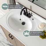 Glacier Bay Everdean 36 in. Bath Vanity in Natural Oak - Image 2
