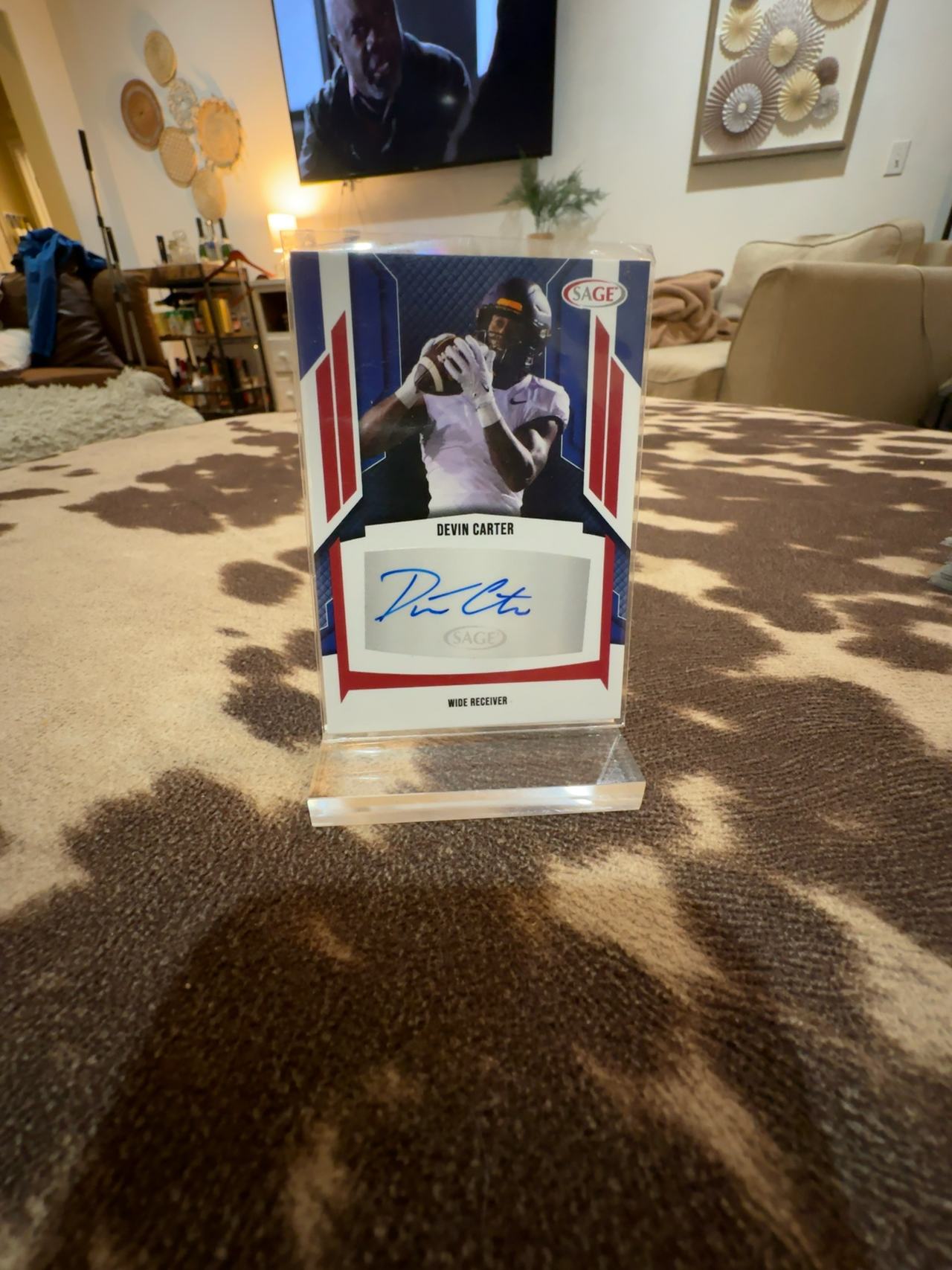 SAGE 2024 Football Auto Rookie Card