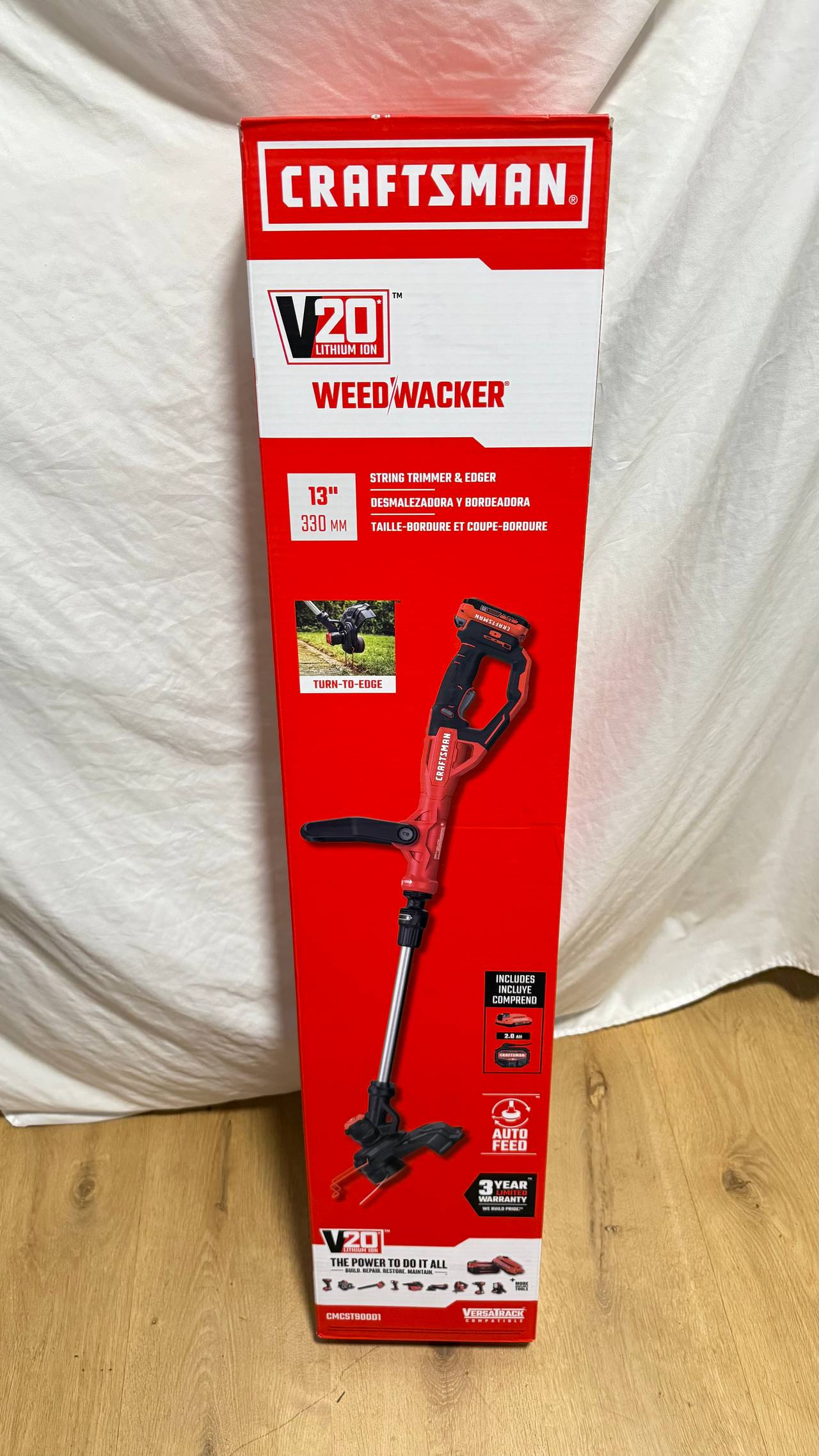 Craftsman V20 Weed Wacker 13" String Trimmer & Edger CMCST90001 Kit. NEW