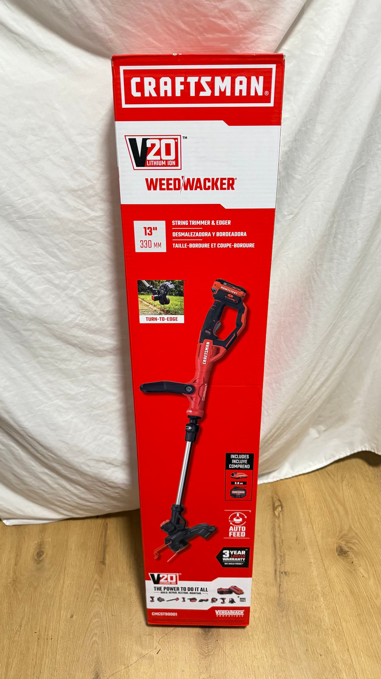 Craftsman V20 Weed Wacker 13" String Trimmer & Edger CMCST90001 Kit. NEW