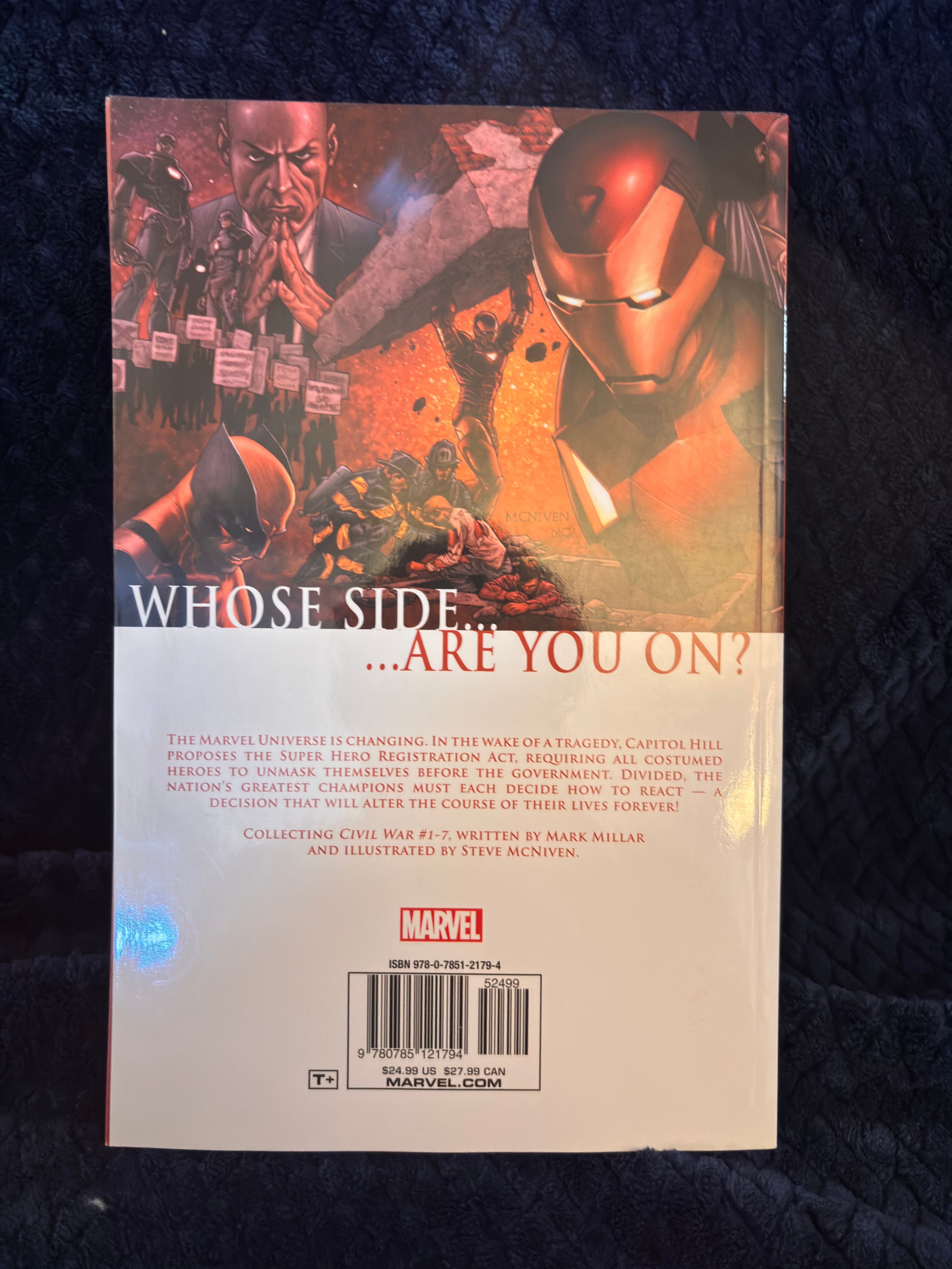 Marvel Civil War paperback Graphic Novel - Image 2