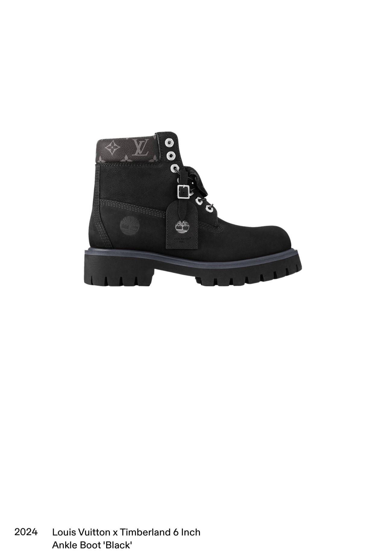 Louis Vuitton x Timberland 6-Inch Ankle Boot Black