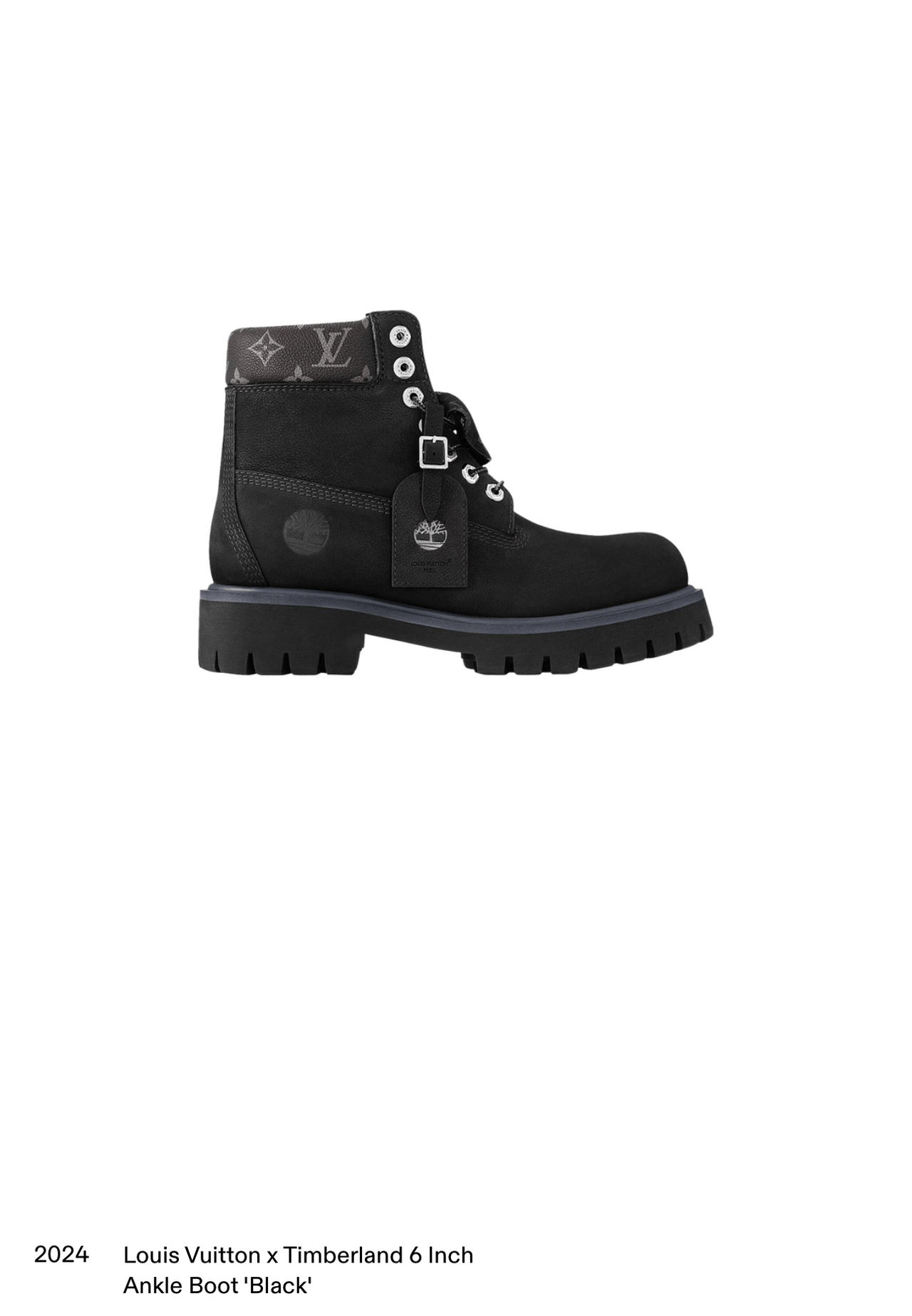 Louis Vuitton x Timberland 6-Inch Ankle Boot Black