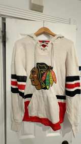 CCM Chicago Blackhawks Lace-Up Hoodie SMALL S - Image 1