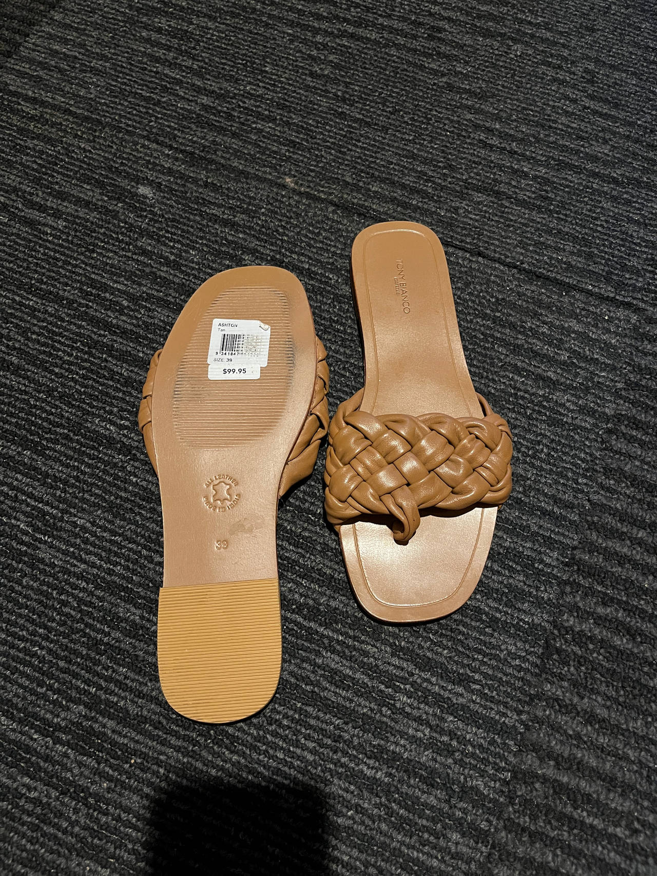 Tony Bianco Braided Slide Sandals