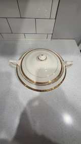 Limoges Gold Trimmed Covered Casserole Dish - Image 3