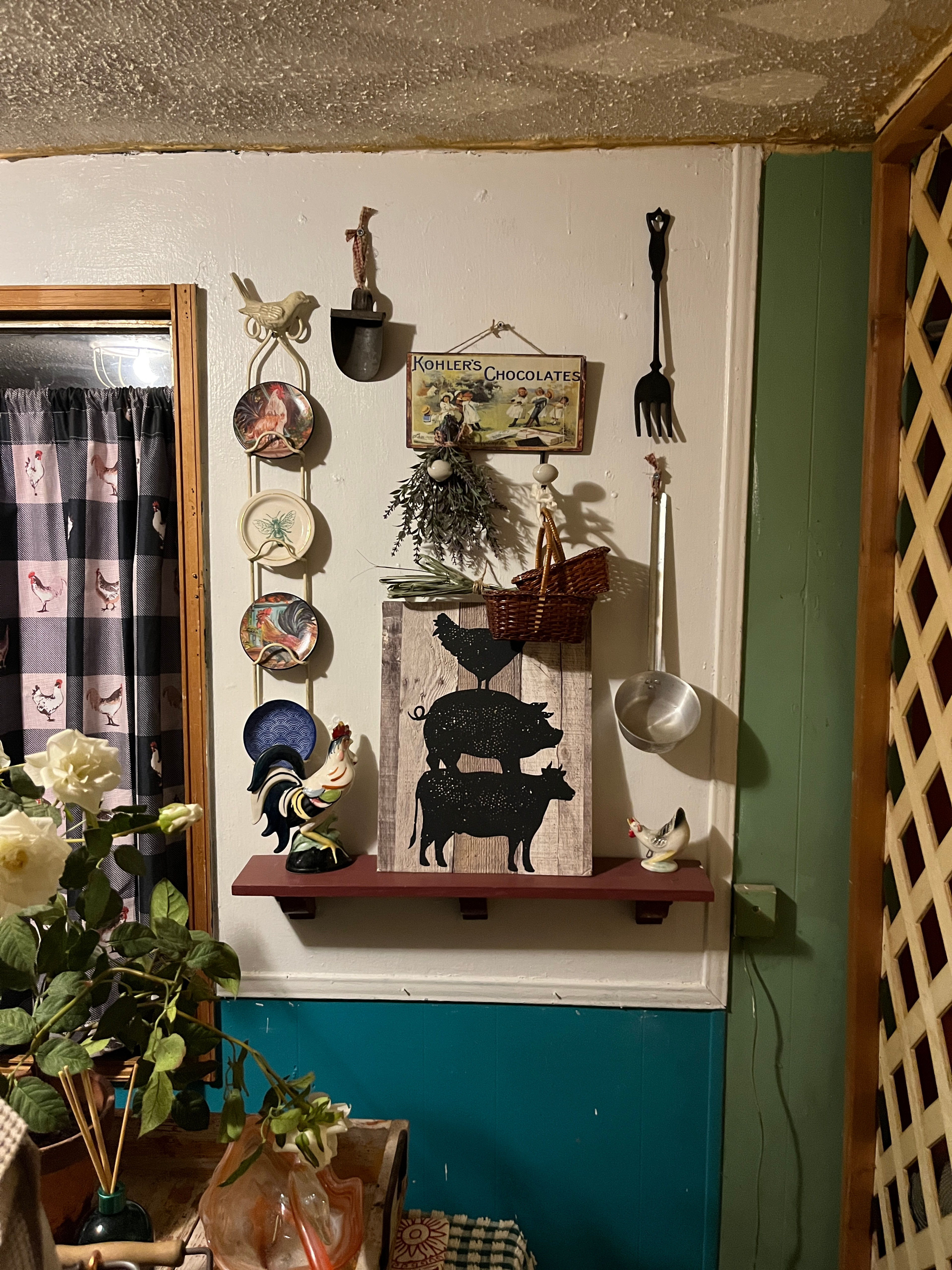 Rustic Stacked Farm Animal Wood Wall Decor