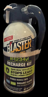 B'laster R-1234yf Refrigerant Recharge Kit with UV Dye and Gauge - Image 3