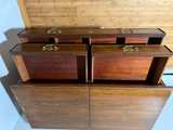 Vintage Wooden Flip Top Server Buffet Cabinet - Image 6