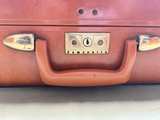 Vintage Samsonite 24” Brown Hard Shell Suitcase Mid Century Luggage No Key - Image 2