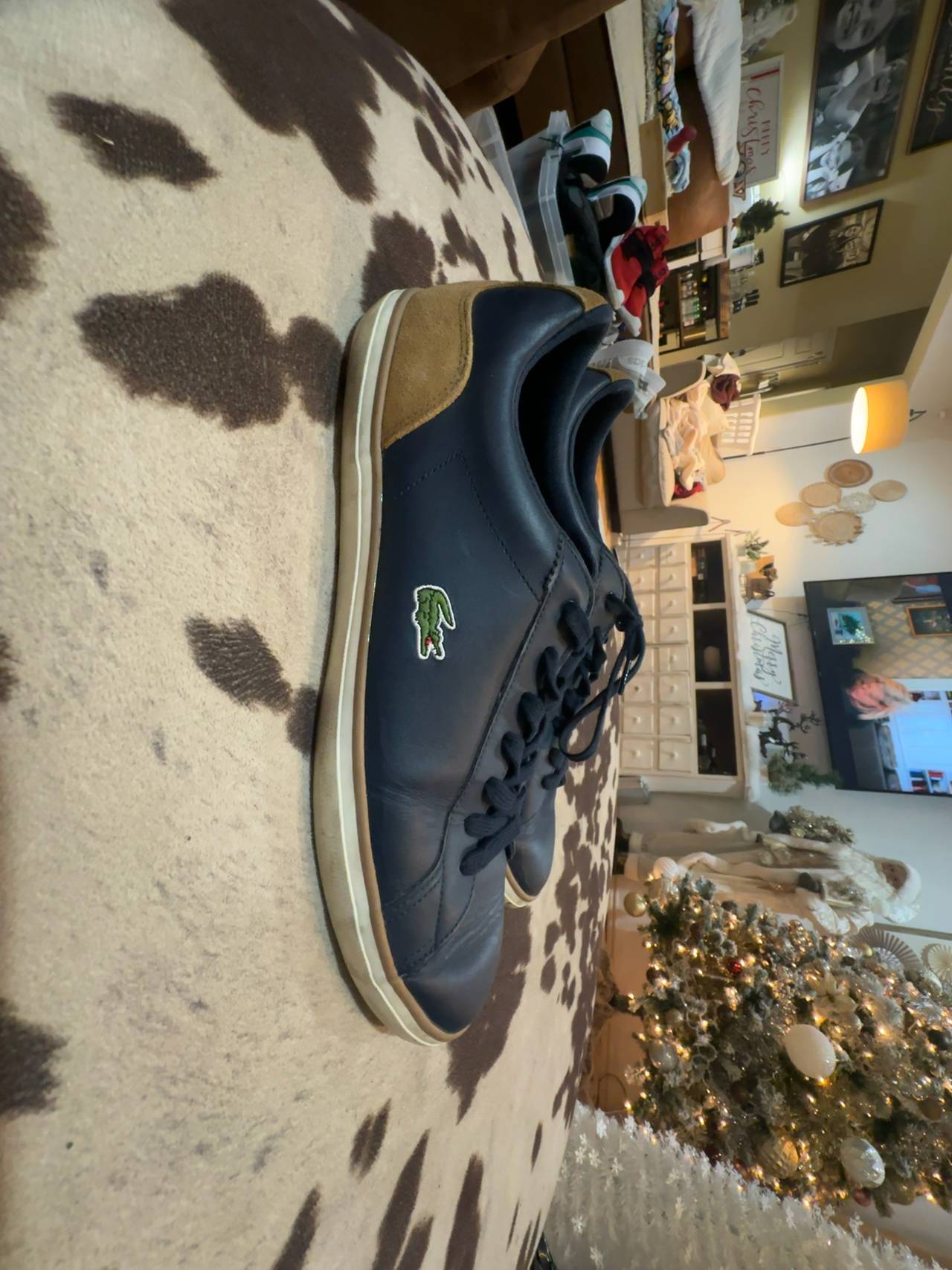 Lacoste Lerond Leather Sneakers Mens size 12.5