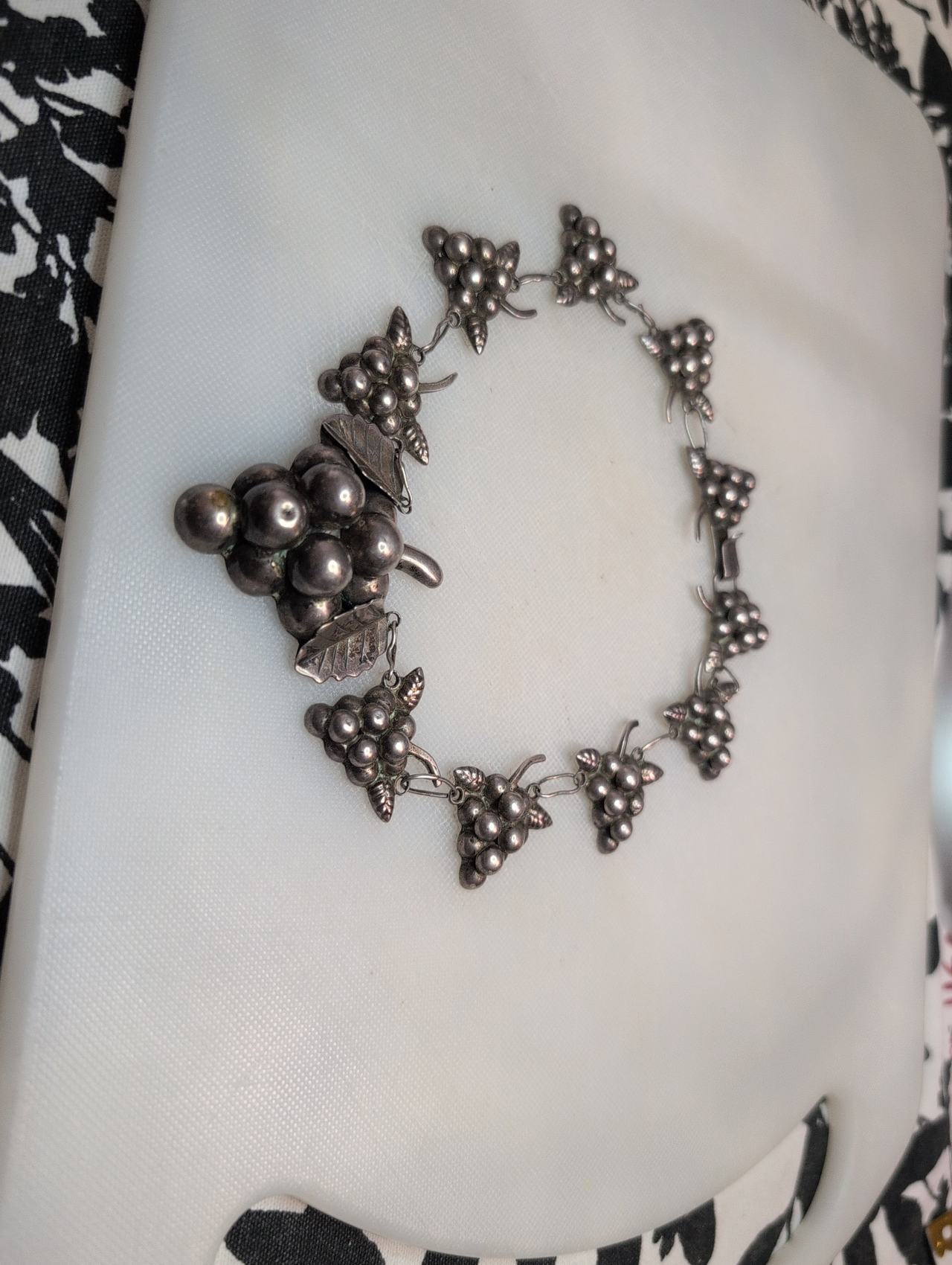 Georg Jensen Sterling Silver Moonlight Grapes Bracelet