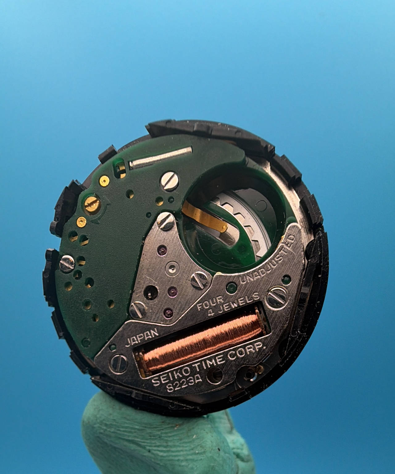Seiko 8223A Watch Movement and dial