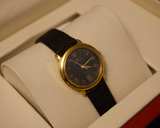 Maurice Lacroix Ladies Quartz – Gold-Plated Vintage, Roman Dial, Leather Strap - Image 2