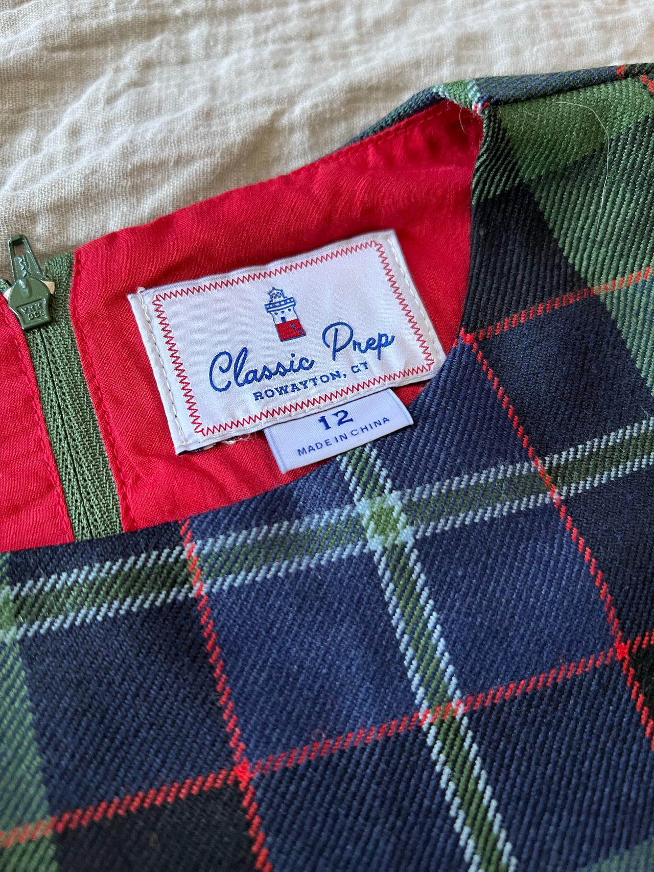 Classic Prep Plaid Dress