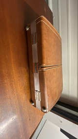 BMI Vintage Light Brown Faux Leather Briefcase It includes 19 cases. - Image 8