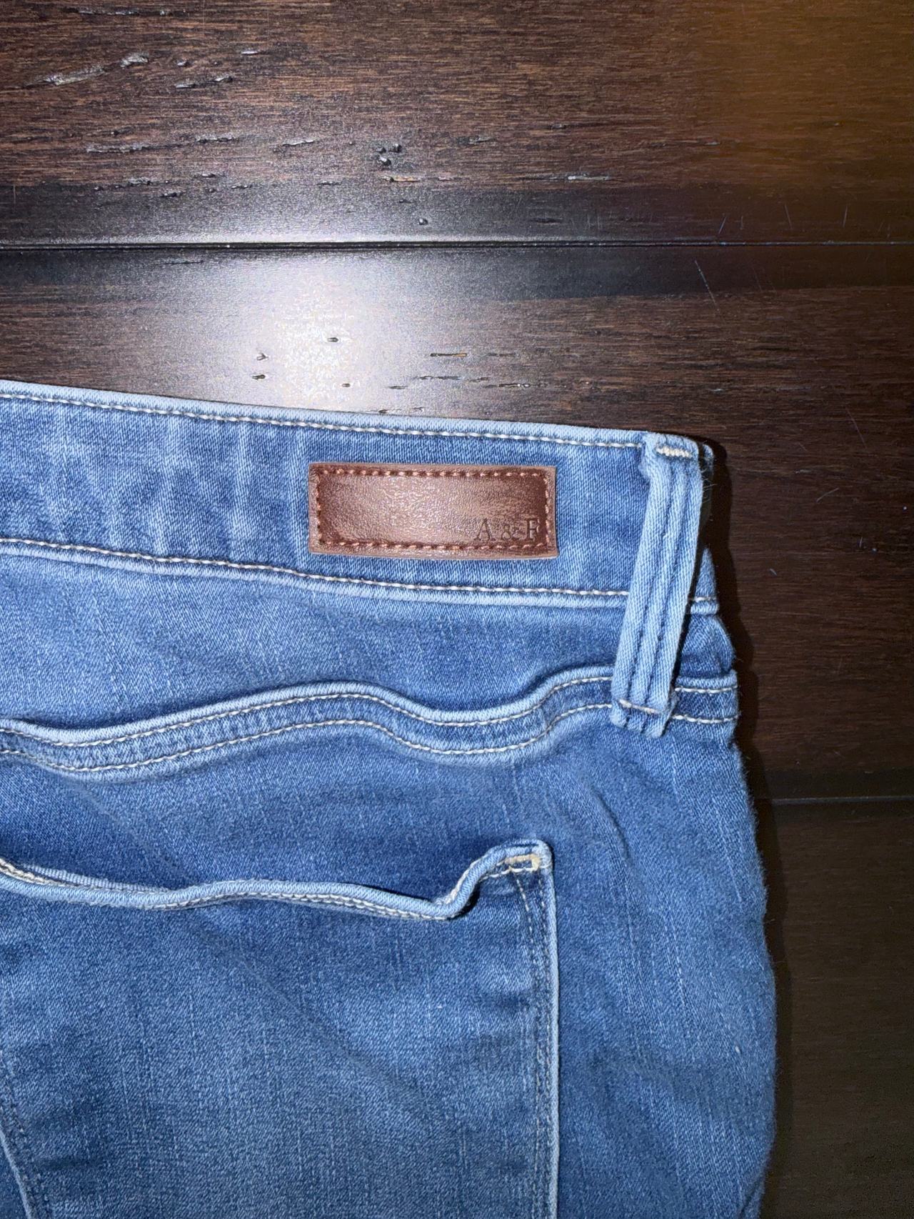 Abercrombie & Fitch Women's Blue Jean Leggings High Rise 33 16/R Y2K Vintage