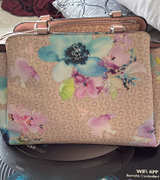 GUESS Floral Logo Print Satchel Bag - Image 1