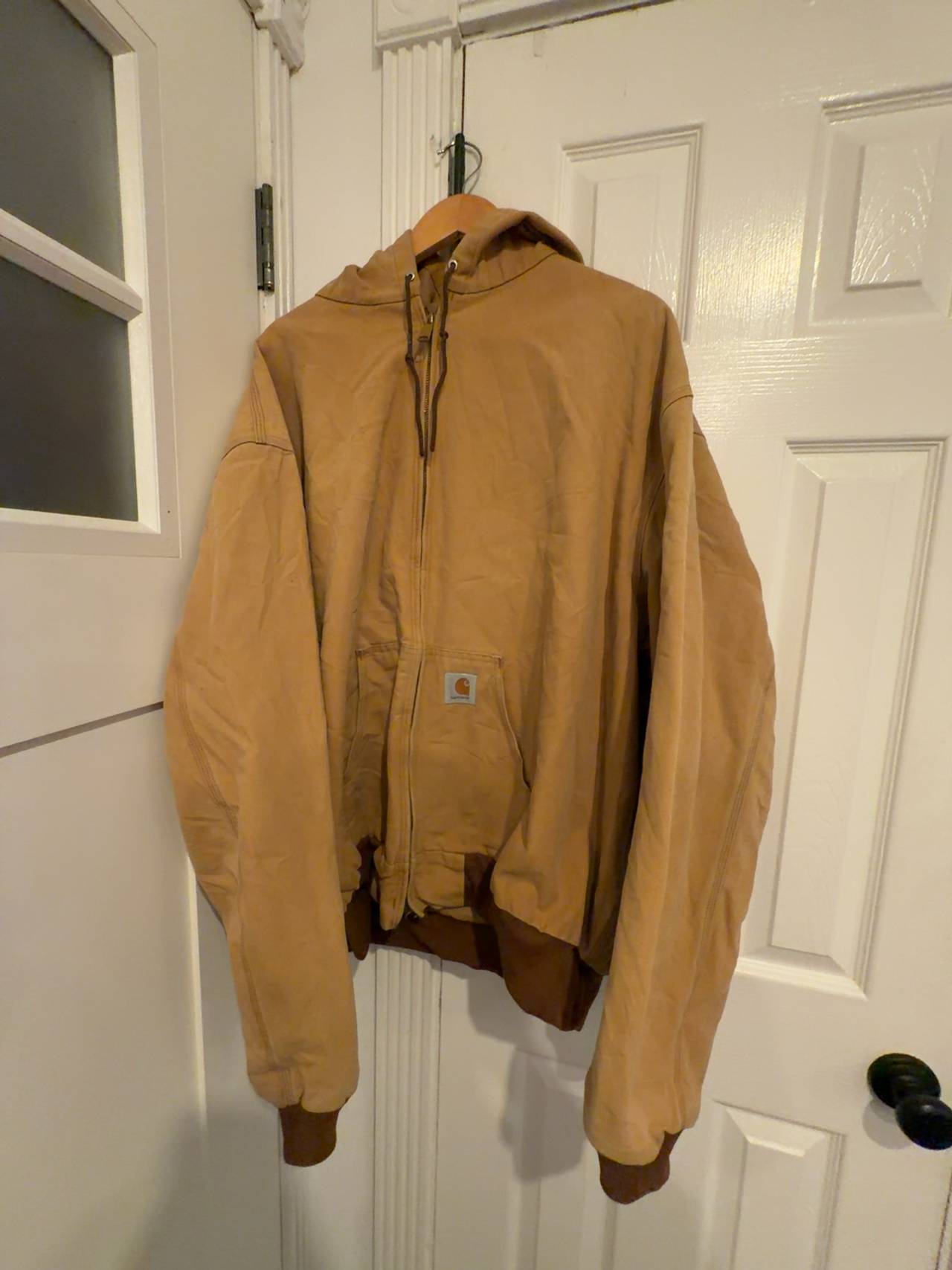 Carhartt J140 Brown Quilted Work Jacket Large 