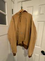 Carhartt J140 Brown Quilted Work Jacket Large  - Image 1