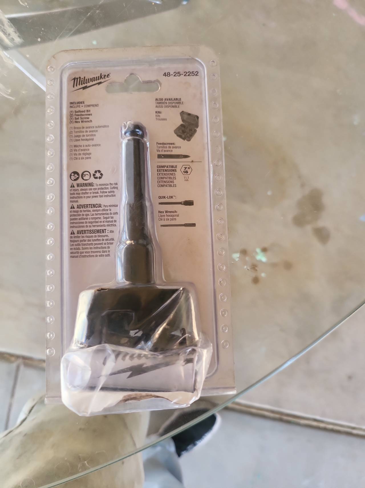Milwaukee 48-25-2252 2-1/4" Self-Feed Bit