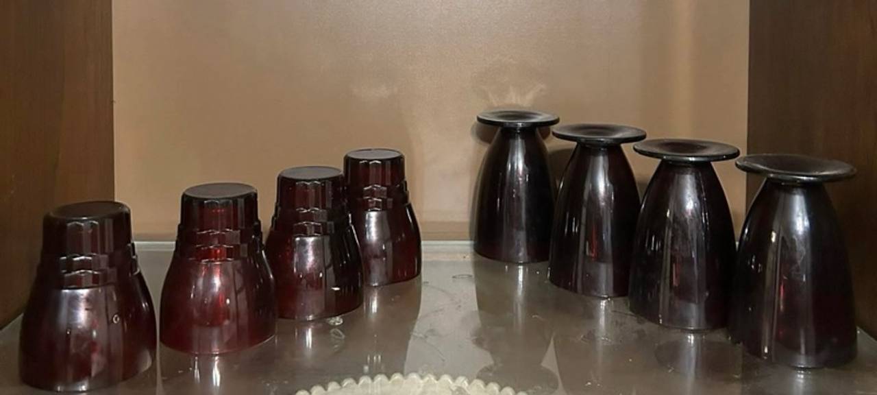 Anchor Hocking Royal Ruby Red Footed Tumblers Set